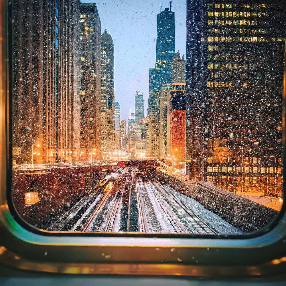 Firefly a view into the Chicago cityscape seen from the inside of an L-train on the loop through the-2.jpg