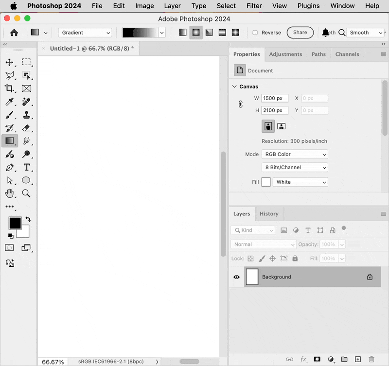 Photoshop Gradient tool default set by preset.gif