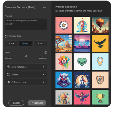 Various Options to Generate Artwork with Generate Vectors.png