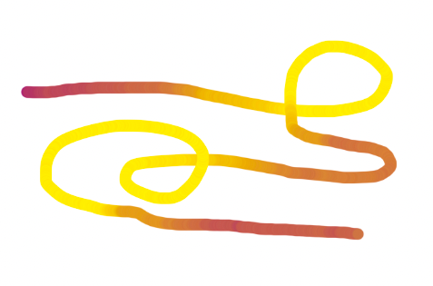 Example with 2 colours. That's not enough! A multicoloured pencil (from the real world) is better ;-)