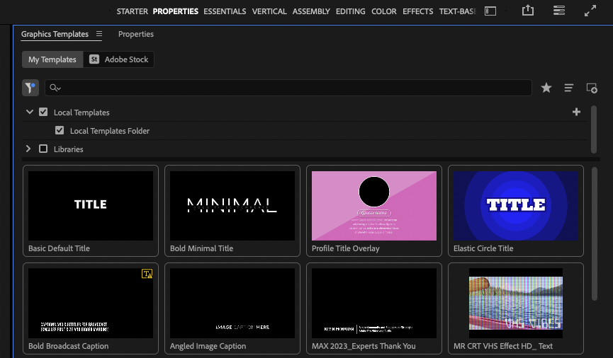 FAQ Managing the Local Templates Folder in Premie... Adobe Community