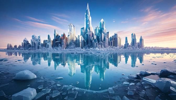 Firefly Hyperrealistic magical ice kingdom with soaring crystalline spires and translucent palace wa.jpg