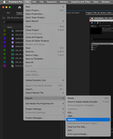 Pictured:  File > Export > Markers... in Premiere Pro 2024