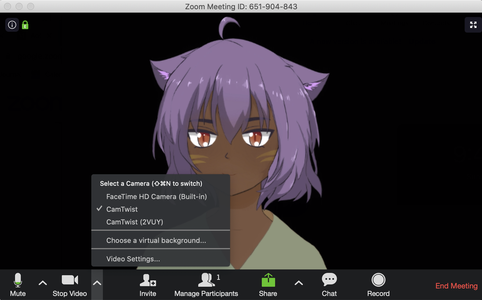 Solved Character Animator Puppet Able To Appear In Zoom U Adobe Support Community