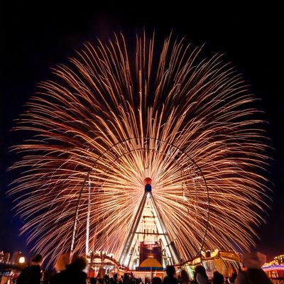 Firefly night, lights, fireworks,sparks, rollercoaster, wheels, carousels, people dancing, lights, d.jpg