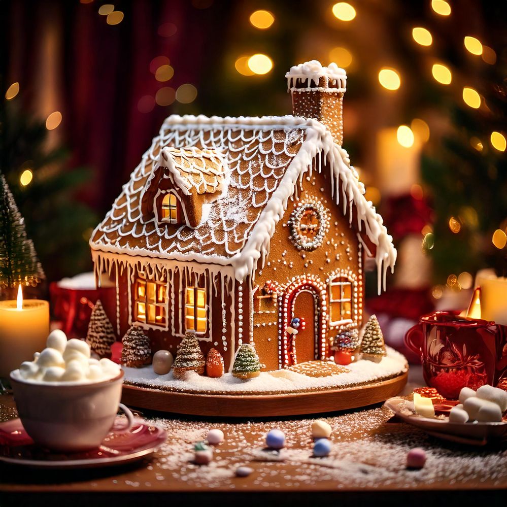 Firefly Picture a gingerbread house on a festive table, decorated with colorful candies like gumdrop (1).jpg