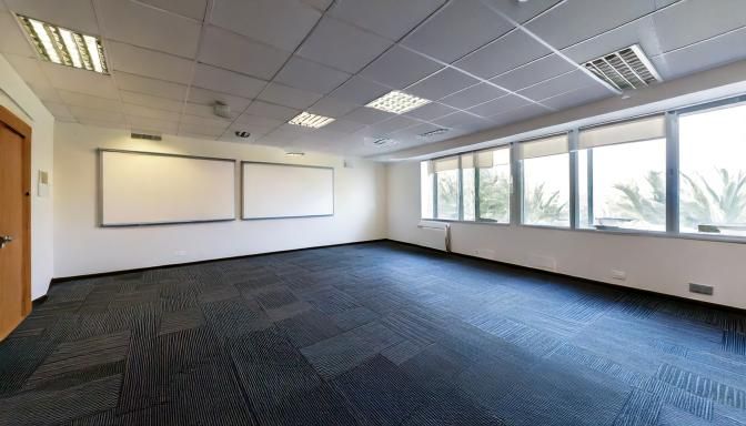 Firefly empty square room, carpet floors, whiteboards on walls 9160.jpg