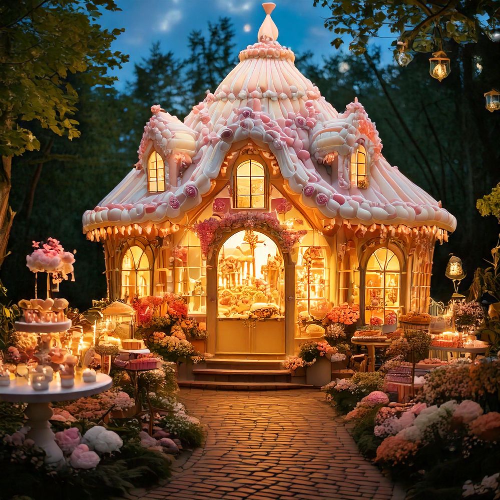 Firefly A whimsical, fairy-tale bakery nestled in an enchanted forest at dusk. The bakery has a char-17.jpg