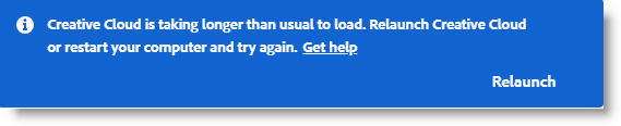 Solved: Creative Cloud Desktop App Won't Load - Adobe Community - 11042693