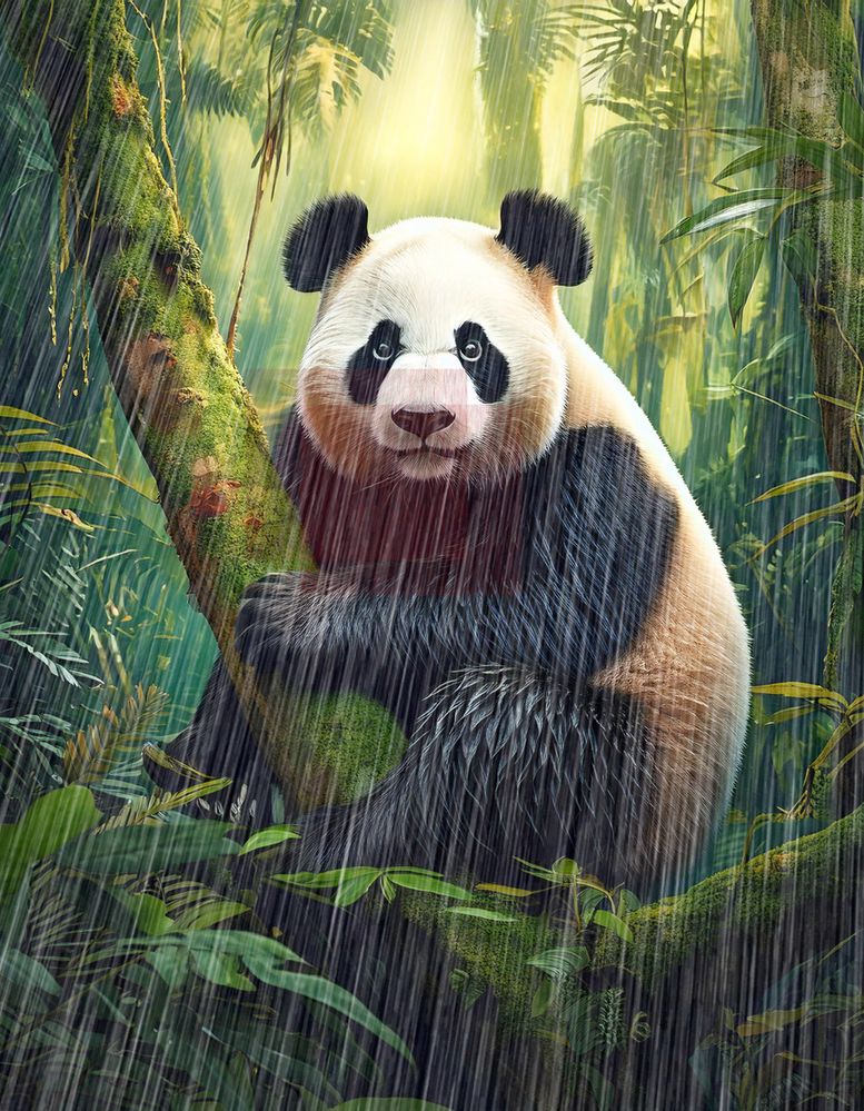 Firefly panda sitting on tree in a jungle 35872 copy.jpg