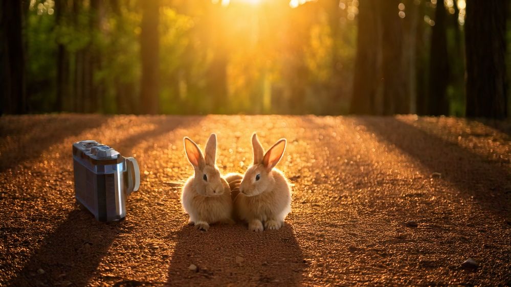 two_bunnies_in_front_of_the_camera_in_a_forest_9011.jpg