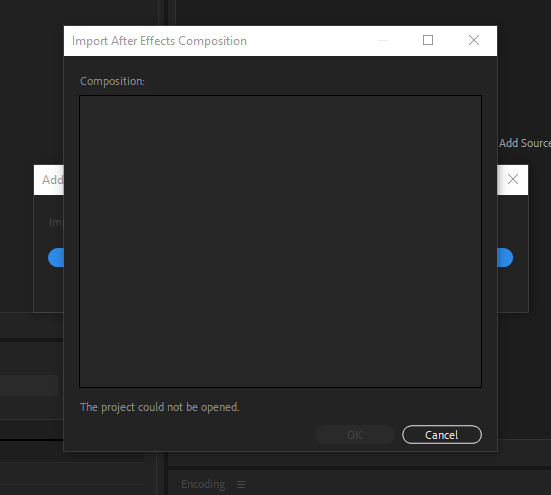 Solved Unable To Render In Adobe Media Encoder Adobe Support Community 11057332