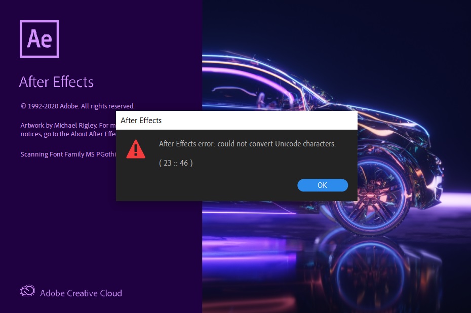 Solved After Effects won't launch, empty warning window Adobe