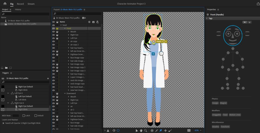 Here is the art work in adobe character animator