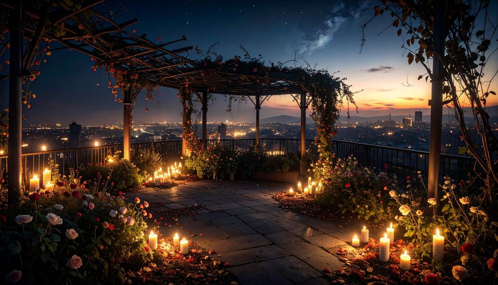 Firefly_neglected rooftop garden with dead flowers and leaves reaching up the trellis, night  991799.jpg