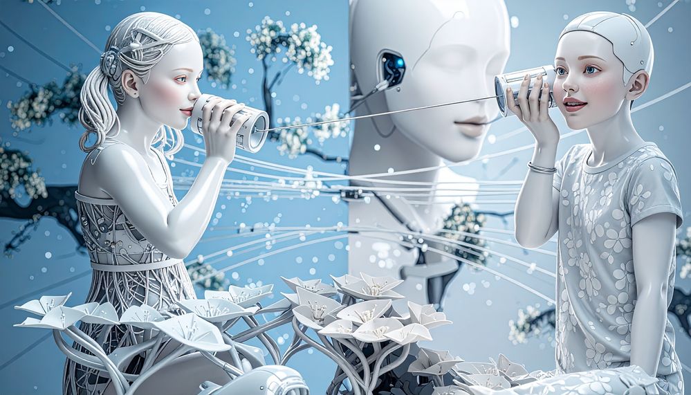 Firefly_Female androids with wires entwined and connecting both of them 109651.jpg
