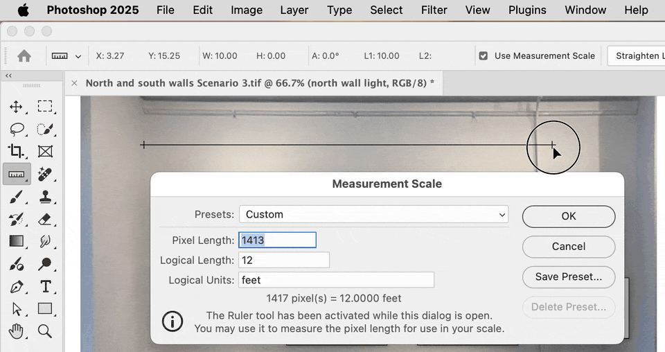Photoshop Measurement Scale calibration.gif
