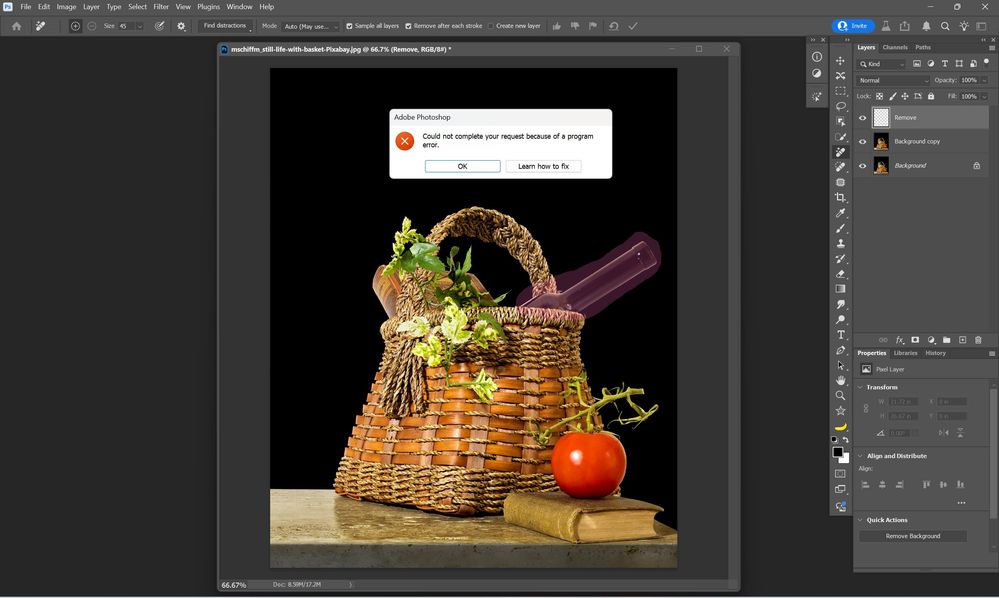 Latest Ps beta Error Msg Remove Tool 8/4/25