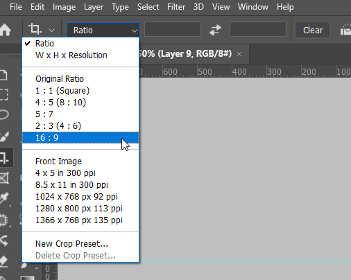 aspect ratio photoshop download