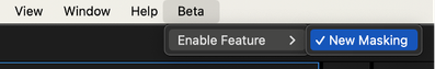 Beta menu