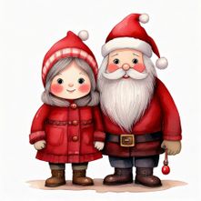 Firefly_cute simple plain whimsical doll-like flat cutouts of Santa Claus and elderly Mrs. Cl 639620 (3).jpg