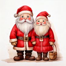 Firefly_cute simple plain whimsical doll-like flat cutouts of Santa Claus and elderly Mrs. Cl 407637 (3).jpg