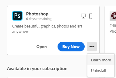 can i download previous versions of photoshop cc at adobe.com