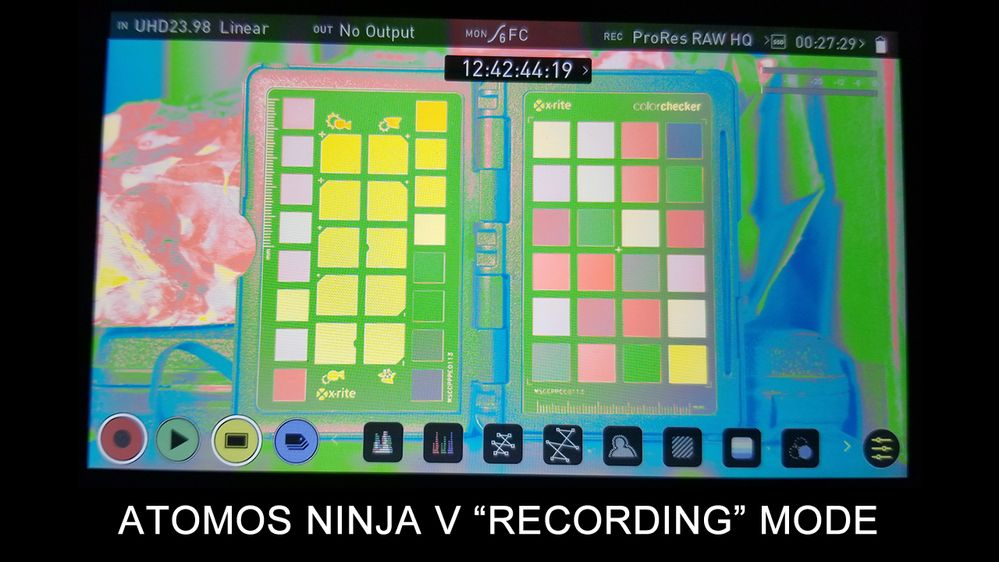 Ninja V RECORDING Exposure Reading