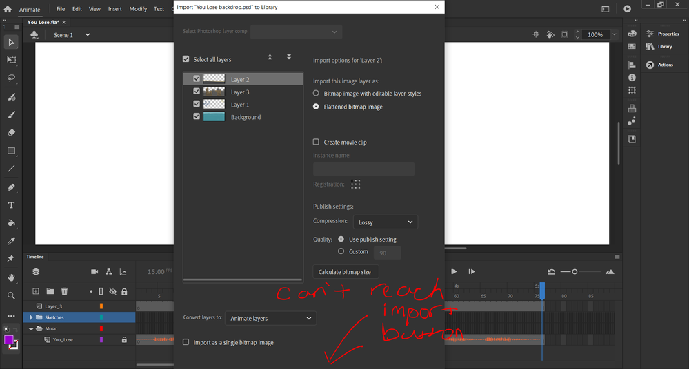 Can't reach import button (Labeled).PNG