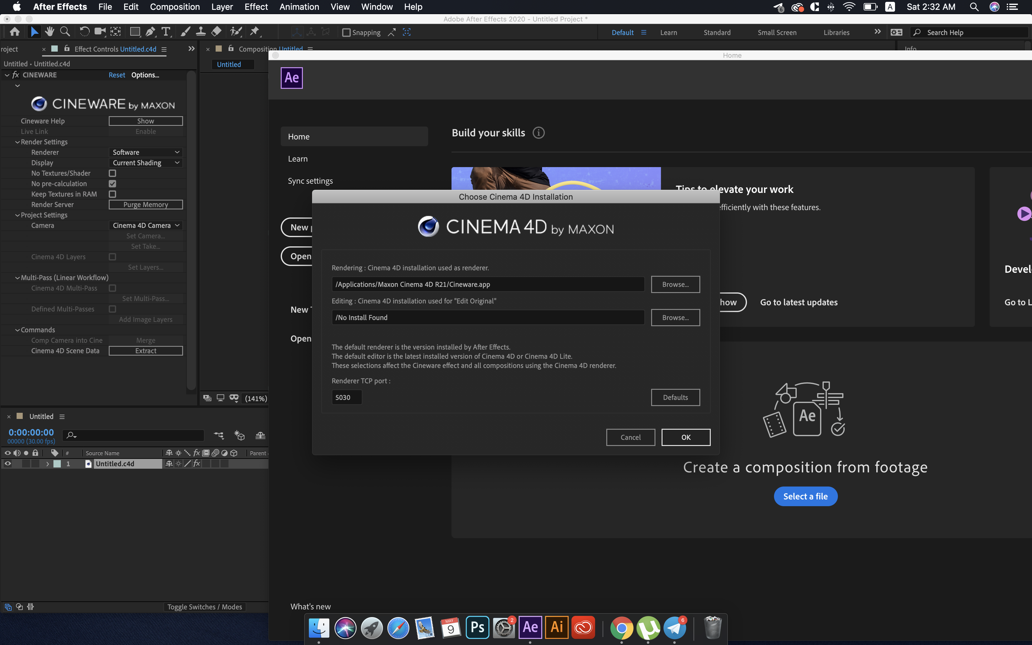 Cinema 4d application error что делать