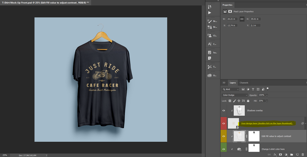 Download Editing T Shirt Mockup With Multiple Designs Scrip Adobe Support Community 11125994 PSD Mockup Templates