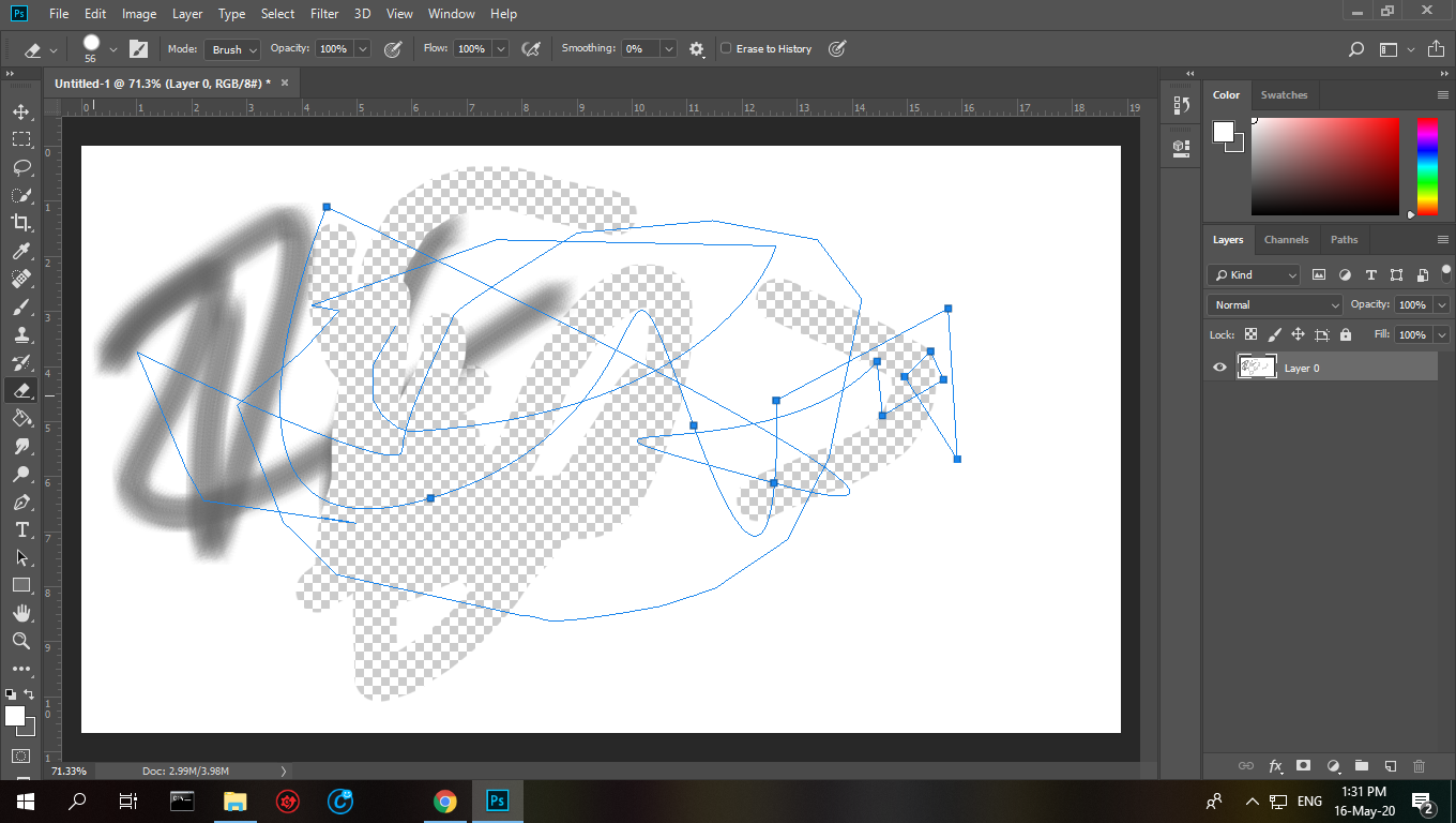 My eraser tool is not working properly. Adobe Community 11135682