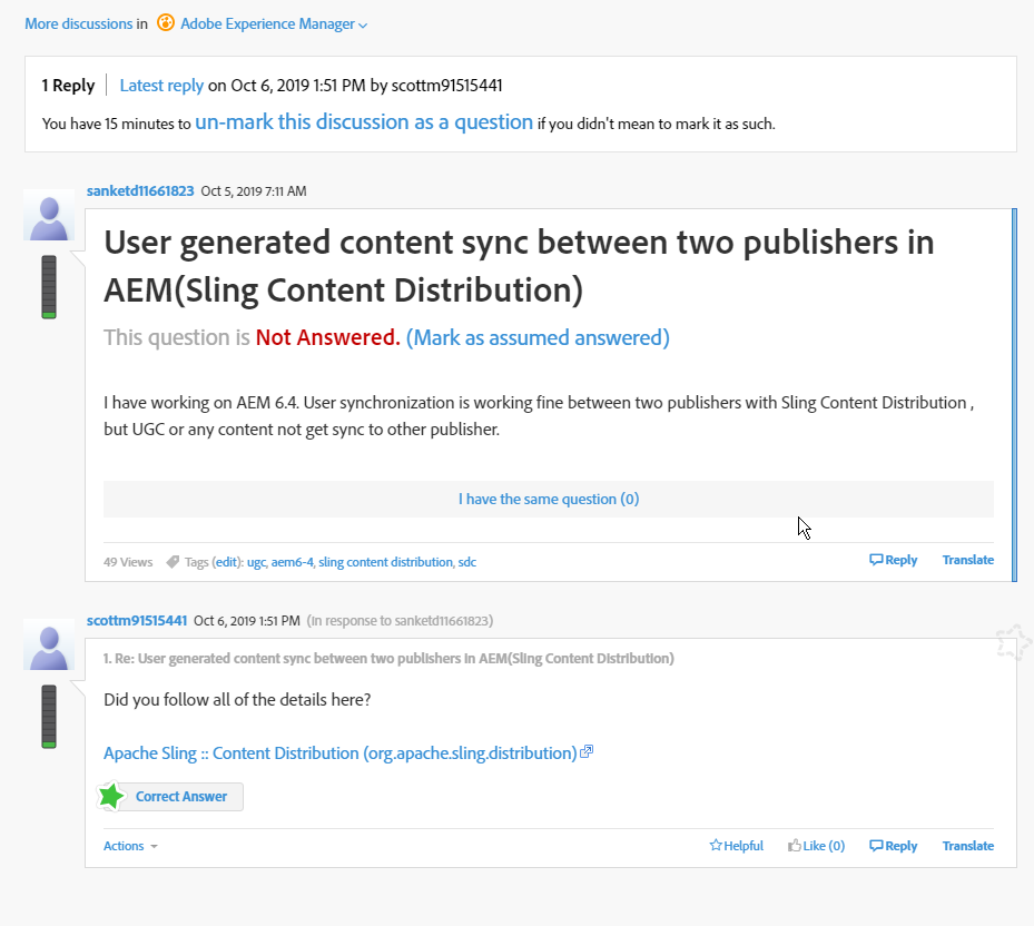 2019-10-06 16_39_00-User generated content sync between two publish... _ Adobe Community.png