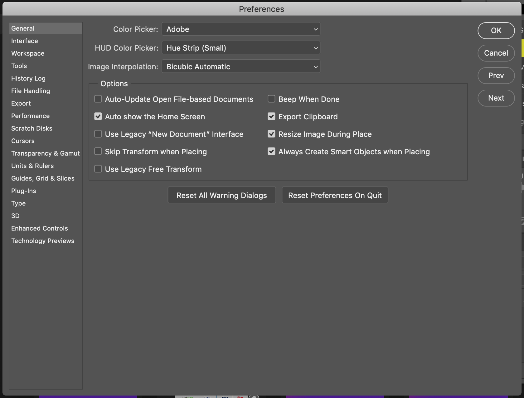 create a new file in photoshop 2020