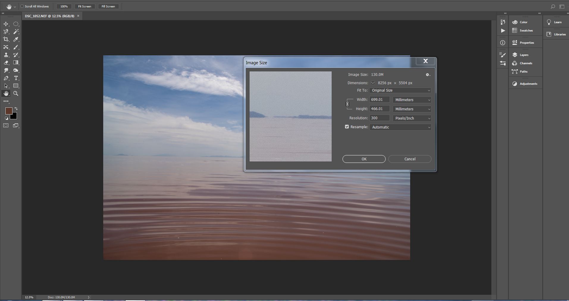 Small cropping dramatically reduces size - what am... - Adobe Community ...