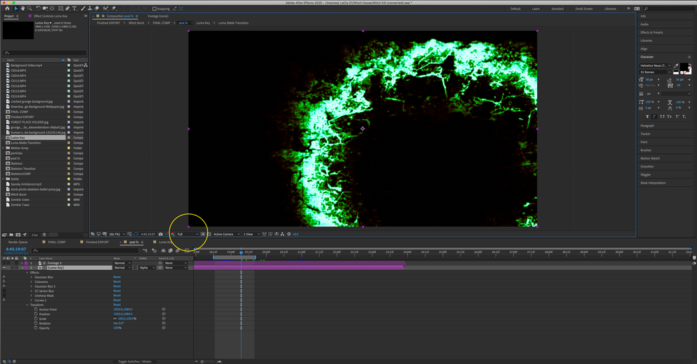 Not supposed to see the full green effect