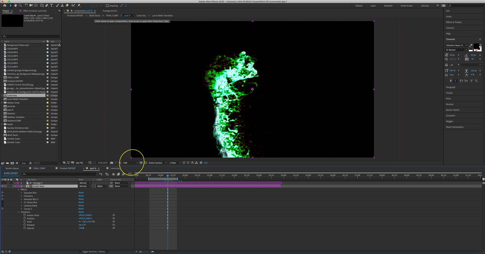 This is how its supposed to look, but only shows up on half resolution