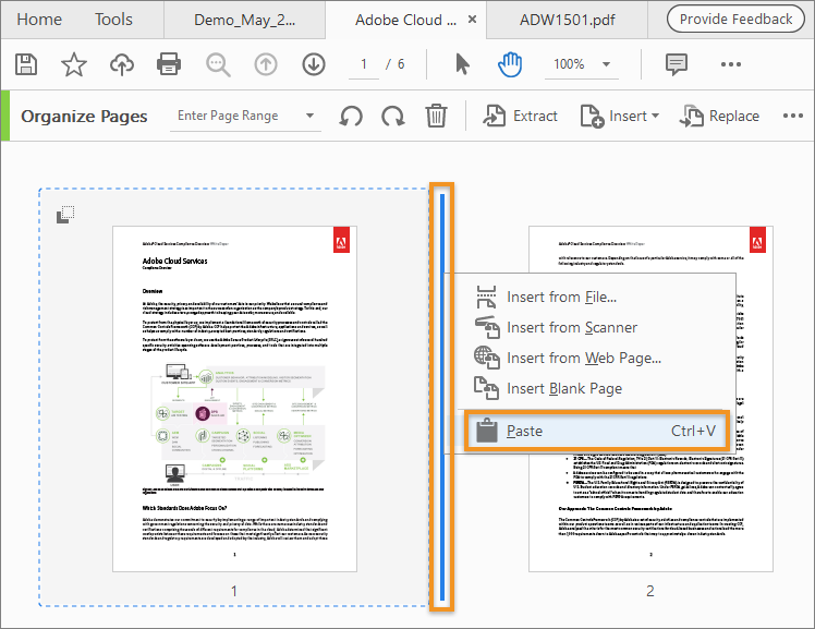 Cut, copy, and paste thumbnails in Organize Pages ... - Adobe Community ...